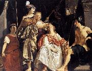 Abraham van den Tempel Minerva Crowns the Maid of Leiden Germany oil painting artist